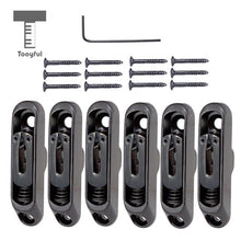 Load image into Gallery viewer, Tooyful 6 Pcs Single Individual Bridge Saddles Tailpiece with Screws Wrench Set for 6 String Electric Guitar Bass Parts