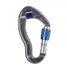 Load image into Gallery viewer, Screwgate Rock Climbing Mountaineering Carabiner Buckle with Pulley Wheel for Tree Carving Arborist Rigging Rappelling Rescue