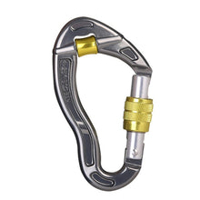 Load image into Gallery viewer, Screwgate Rock Climbing Mountaineering Carabiner Buckle with Pulley Wheel for Tree Carving Arborist Rigging Rappelling Rescue
